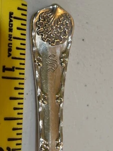 Tiffany Sterling Silver Wave Edge Pattern Bouillon spoon chocolate mono 5.25” - Picture 1 of 3
