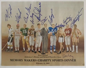 Charity Sports Dinner signed Art Print: Bart Starr, Lou Brock, Joe Frazier, more - Picture 1 of 6