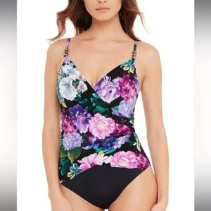 MagicSuit One Piece Swim Bathing Suit Size 10 NWT $178 Black Floral Women’s - Picture 1 of 15