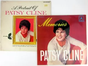 2 x PATSY CLINE BULK LOT OF TWO LPs - A PORTRAIT OF & MEMORIES Vinyl Record - Picture 1 of 10