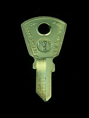 H78K Aermacchi Harley Davidson FORK LOCK KEY 1961-1978 (no 1973) MLS Rapido M65 - Image 1 of 3