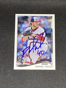 Daniel Webb Chicago White Sox Signed Auto 2014 Topps Card #US330 ~ COA - Picture 1 of 3
