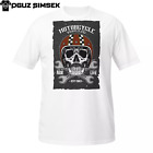 Casque crâne de motard vintage superbike moto t-shirt unisexe tee-shirt graphique