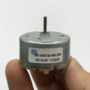 RF-500TB-081200 DC5V 9V 12V 2600RPM Mute Micro Mini Round 32mm Diameter DC Motor - Picture 1 of 12