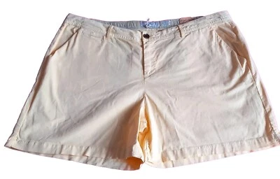 Womens Shorts Padstow Chino Short Pale Yellow Size UK22/EU50 98%Cotton  - Image 1 of 4