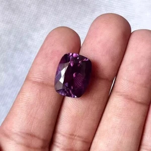 Cojín Zafiro Púrpura Ceilán 10-11 Ct Natural EGL Piedras Preciosas Sueltas Certificadas - Imagen 1 de 3
