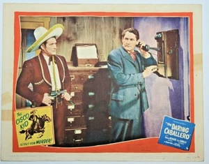 1949 The Cisco Kid, The Daring Caballero, Duncan Renaldo, tarjeta de lobby de colección, BN6 - Imagen 1 de 1