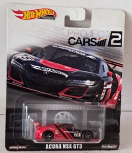 2018 Hot Wheels Premium Acura NSX GT3 Project Cars 2 Real Riders DAMAGE READ - Picture 1 of 5