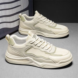 Herren-Mode-Turnschuhe Mesh-Freizeit lauf Tennis-Laufschuhe - Picture 1 of 10