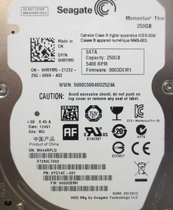 ST250LT003 9YG14C-031 FW:0003DEM1 WU 250gb Sata Laptop Drive - Picture 1 of 1