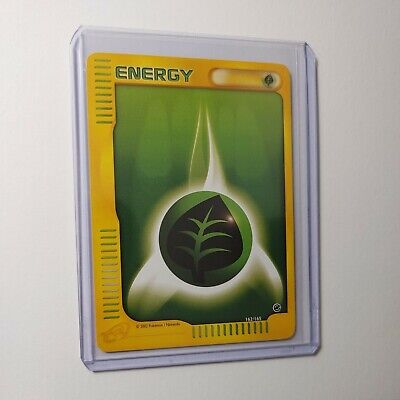 Pokemon Card Grass Energy 162/165 Expedition E-Reader Base Set NM-Mint