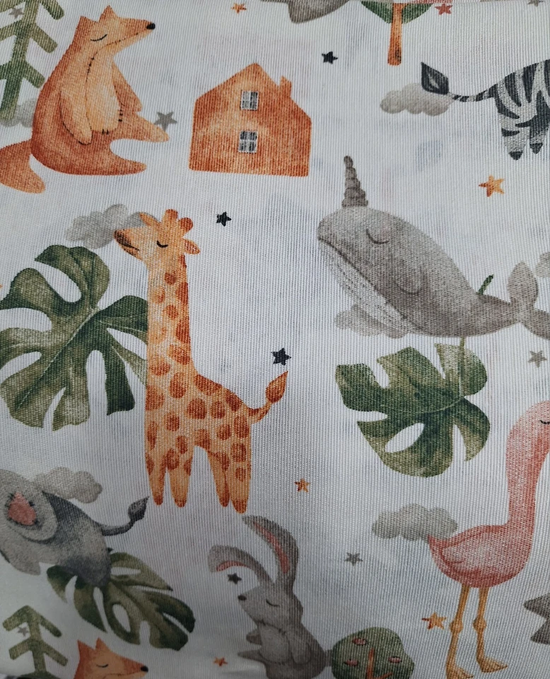 completo cuscini per letto a ponte o cassettone disegno Animal...giraffa Orso - Immagine 1 di 1