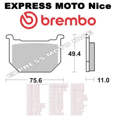 PLAQUETTES DE FREIN AVANT BREMBO POUR SUZUKI - HARLEY - Photo 1/4