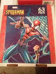 Lot Of 2 Marvel 2004 Spider-Man "Night Flight" 63 Piece Jigsaw & "& Friends" New - Picture 1 of 8