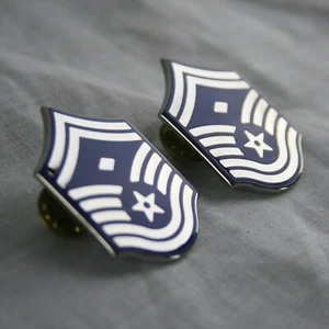 Set of 2 - US AIR FORCE SENIOR MASTER SERGEANT 1ST SERGEANT E-8 1ST SGT - Picture 1 of 3