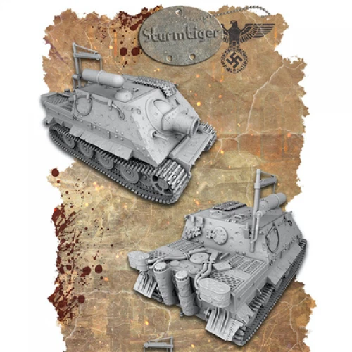 1/72 World War II German-tiger Assault Gun Tank Military Model (unpainted) - Image 1 of 1