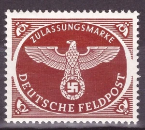 Germany Stamp #MQ1 MLH Military WWII Feldpost / 1942 / Third Reich Hitler - Picture 1 of 2