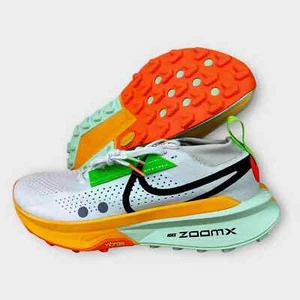 NEW Nike ZoomX Zegama 2 'White Laser Orange" Mens Sz 10 Running Shoes FD5190-10 - Picture 1 of 6