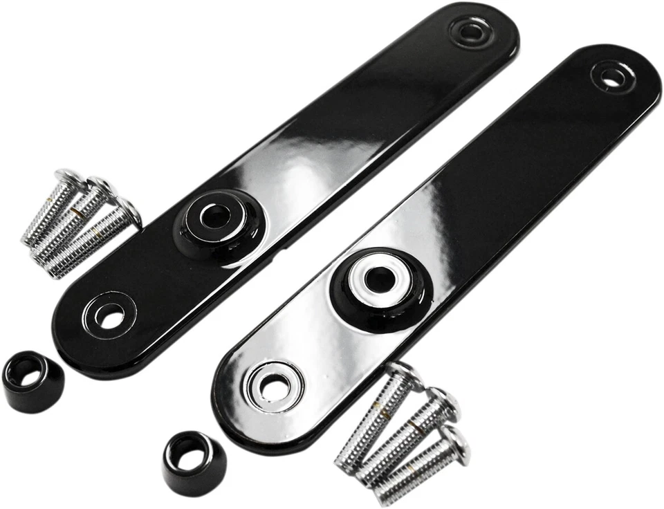 Gloss Black Turn Signal Relocation Mount Harley Road King FLHR 1997-2006 - Image 1 of 1