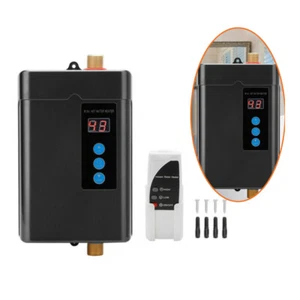 3000W Electric Instant Hot Water Heater Tankless Water Heater 28-55℃ 110V Black - Picture 1 of 12
