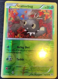 Reverse Holo Foil Scatterbug # 13/162 XY: Breakthrough Set Tarjetas Pokémon Casi Nuevo/Como Nuevo - Imagen 1 de 1