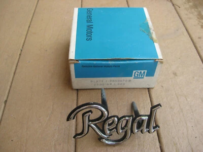 NOS BUICK Regal 1981 Radiator Grill REGAL EMBLEM * Genuine GM — 第 1/4 张图片