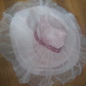 Full Circle Dress Pink Pagent Holiday Princess Sequins Tulle 2T