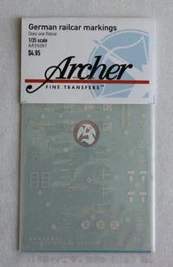 Archer 1/35 Flachwagen SSys alemán 50 toneladas ferrocarril marcas AR35087 Segunda Guerra Mundial - Imagen 1 de 1