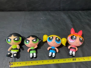 vintage power puff girls cartoon network powerpuff figures with plush - Picture 1 of 14