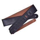 Adjustable Brown Soft Leather Thick Strap Belt for Electric Acoustic Guitar ^ya