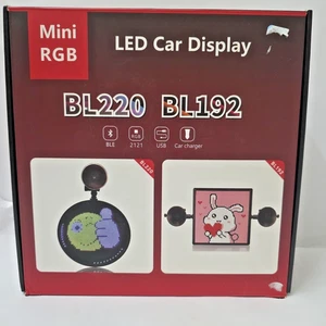 LED Schild für Auto - 8,8"x8,8" Flexibles USB 5V Digitalschild, Programmierbar RGB - Bild 1 von 8