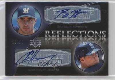2007 UD Exquisite Signatures 22/40 Ryan Braun Chase Headley Rookie Dual Auto RC - Image 1 of 3