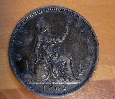 1862 Great Britain One Penny World Coin - Image 1 of 4
