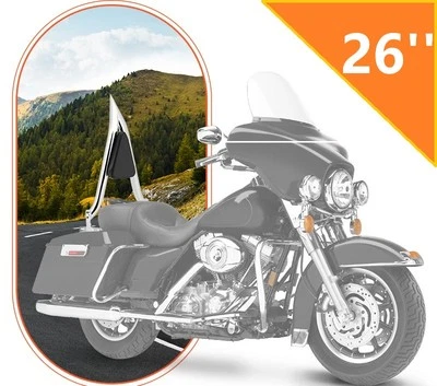 26'' Backrest Sissy Bar For Harley Touring Road King Street Electra Glide 97-08 Foto 1 de 4