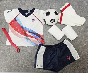American Girl Doll Olympic Team USA Soccer Outfit - Nearly Complete Retired Set! - Picture 1 of 6