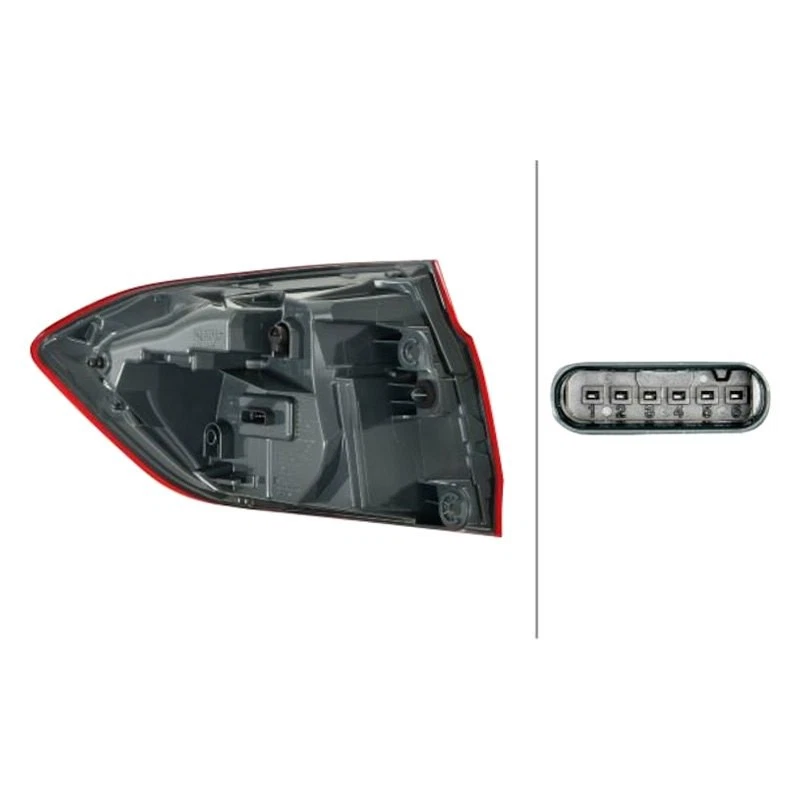 For BMW M3 2012-2018 Hella Blackline Passenger Side Outer Replacement Tail Light Foto 1 de 1