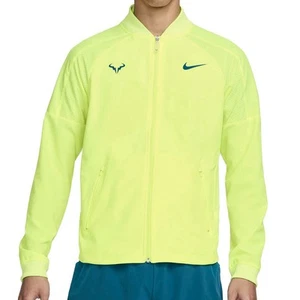 Nike Court Dri-FIT Rafa Men’s Size XL Volt Blue Tennis Full-Zip Jacket - Picture 1 of 8