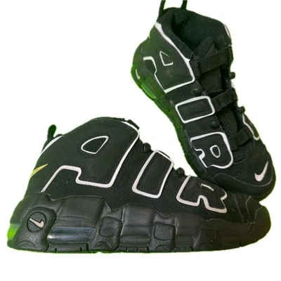 Nike Air Jordan More Uptempo Black White 2020 Model # 415082-002 Size US 6.5Y - Image 1 of 4