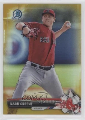 2017 Bowman Chrome Prospects Gold Refractor /50 Jason Groome #BCP200 - Image 1 of 2