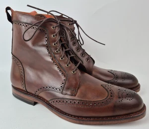 Allen Edmonds Dalton Budapester Herren Stiefel Dunkel Chili Braun Größe 10 3E EEE 0116 - Bild 1 von 7
