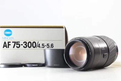 [Near MINT] Minolta AF ZOOM 75-300mm F4.5-5.6 Lens From JAPAN - Image 1 of 4