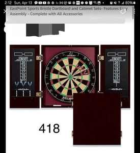 Dartscheibe und Schrank Set East Point Sports Belmont Bristle - Bild 1 von 1