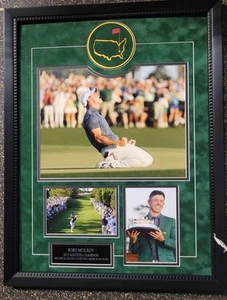 Rory Mcilroy Unsigned Major Championship Grand Slam 16x2 Collage Framed To 18x24 - Picture 1 of 5