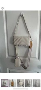 NWT- Steve Madden quilted faux leather crossbody bag, Choose Black Or White - Picture 1 of 22