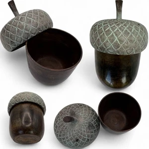 A cast iron Acorn ice bucket candle holder vintage  - Picture 1 of 5