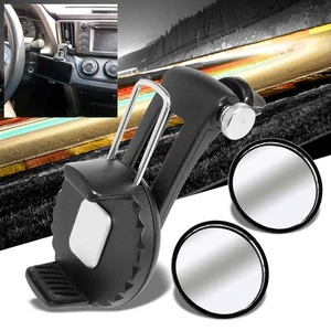 Air Vent Clip-On Phone Mount Holder+Fixed Base Blind Spot Mirror For Cell Mobile - Picture 1 of 8