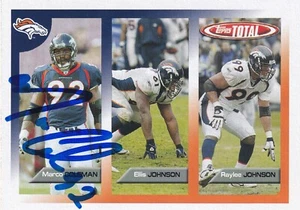 MARCO COLEMAN AUTO'D FIRMADA 2005 TOPPS TARJETA TOTAL #388 DENVER BRONCOS - Imagen 1 de 3