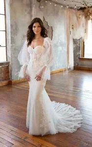 All Who Wander Wedding Dress Style ESTELE Size 14 Ivory/Rum new!! - Picture 1 of 24