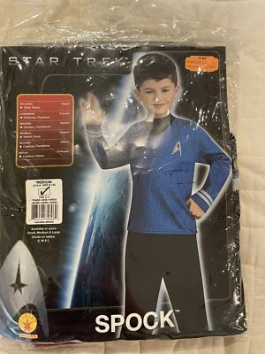 Mr Spock Costume Kids Star Trek Halloween Fancy Dress - Image 1 of 3
