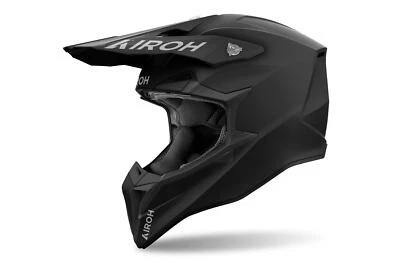 Airoh Wraaap Black Matt Adult MX Helmet Motocross Off-Road Enduro ATV Quad - Image 1 of 3